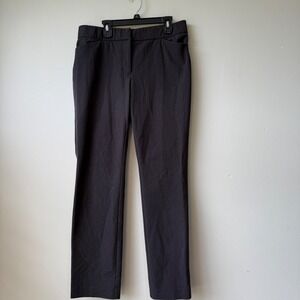 Lark &‎ Ro Mens Charcoal Gray Straight Leg Stretch Dress Pants Trousers 6S
